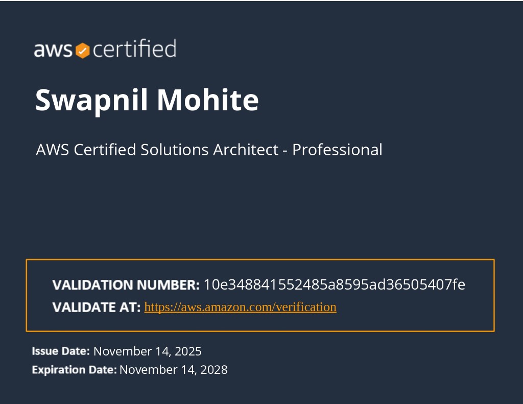 AWS Certified Solutions Architect - Professional