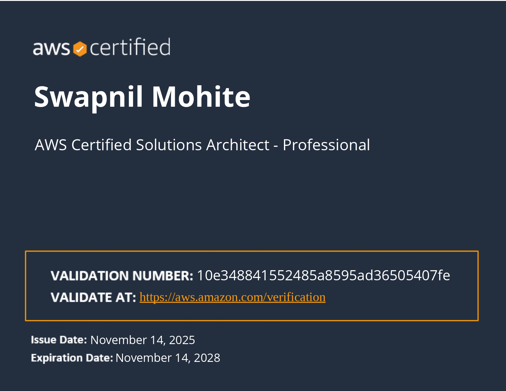 AWS Certified Solutions Architect - Professional